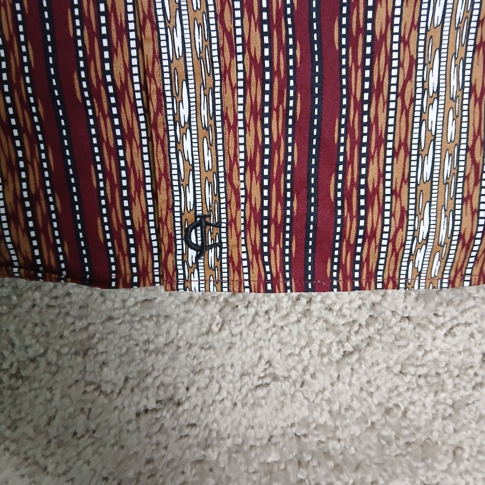 Cody James Mens 2XL Short Sleeve Western Button Down Shirt Striped Modern Fit - Picture 9 of 9